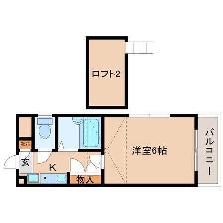 東生駒駅 徒歩7分 1階の物件間取画像